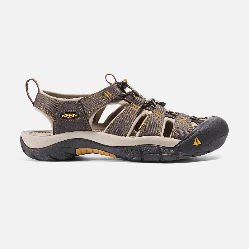 Keen Newport H2 Trekkingsandalen Herren DE-52136 Raven/Aluminum - Keen Herrenschuhe Braun